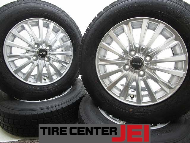 14インチ アイスナビ7 175/70R14 5.5J+42 100 コンパクトカー 中古タイヤアルミホイール【4本セット】 送料無料(SA14-4605)拍卖
