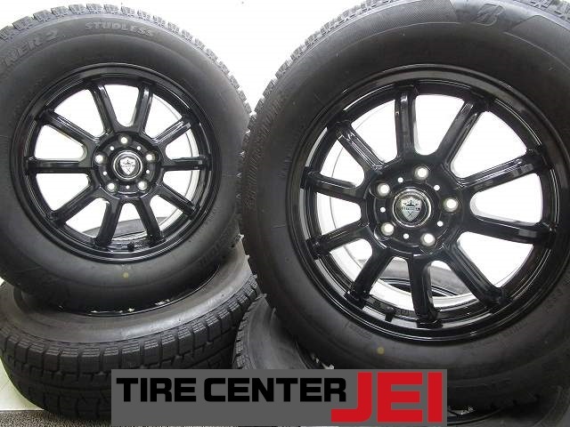 16インチ 215/65R16 6.5J+53 114.3 エルグランド/オデッセイ バリ溝 中古スタッドレスアルミホイール【4本セット】送料無料(SA16-4608)拍卖