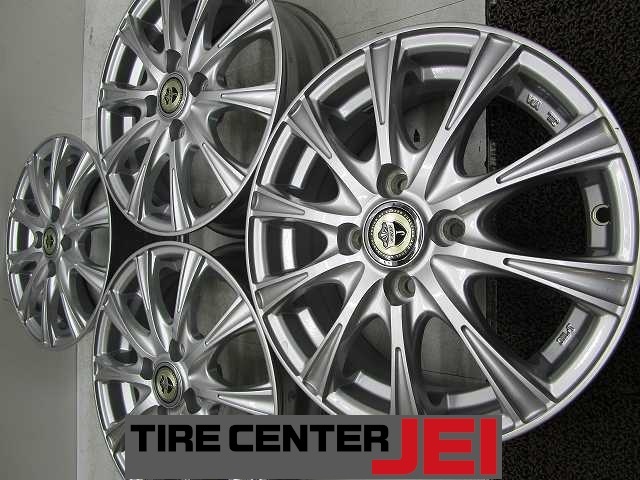 14インチ ウェッズ ジョーカー 5J+39 100 JWL-T 中古アルミホイール【4本セット】送料無料(A14-5562)拍卖