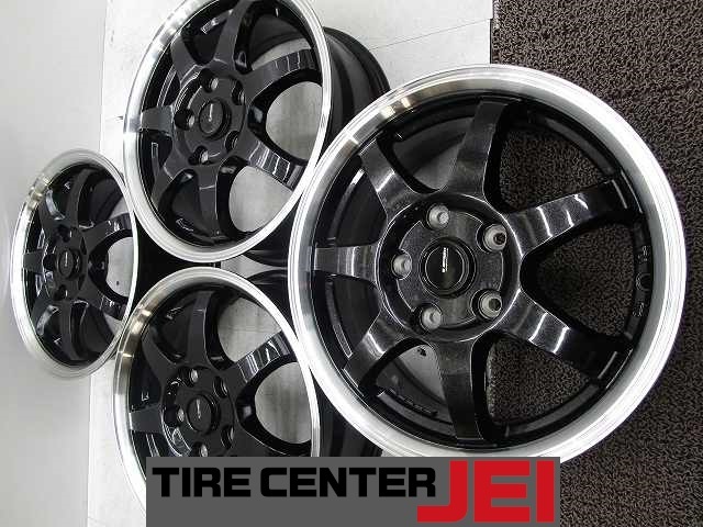 16インチ Gスピード 6.5J+53 114.3 ノア/ヴォクシー 深リム 中古アルミホイール【4本セット】送料無料(A16-5569)拍卖