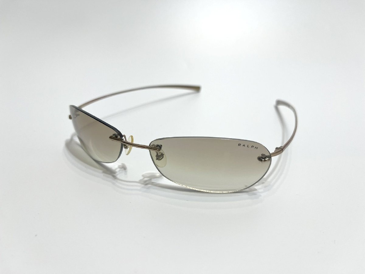 ■【YS-1】 ラルフローレン Ralph Lauren ■ サングラス アイウエア フチなし ■ ゴールド系 × ブラウン 茶系 【同梱可能商品】■D拍卖