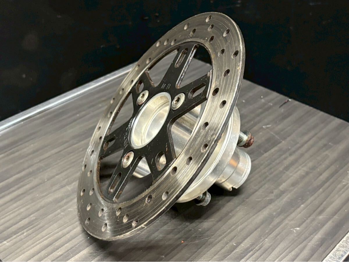 ▲21 モンキー青CB750KカラーAB27レガスピードREGASPEED製NSR50フォーク流用フロント ディスク ホイールハブDAXヨシムラ早矢仕 jrp SP忠男拍卖