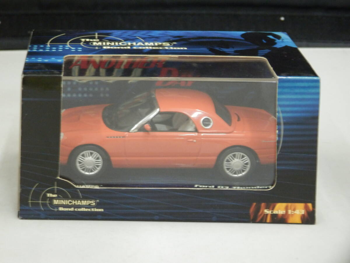 ミニチャンプス フォード 03 サンダーバード 007 1/43 MINICHAMPS BOND COLLECTION FORD 03 THUNDERBIRD AS DRIVEN BY JINX DIE ANOTHER 拍卖