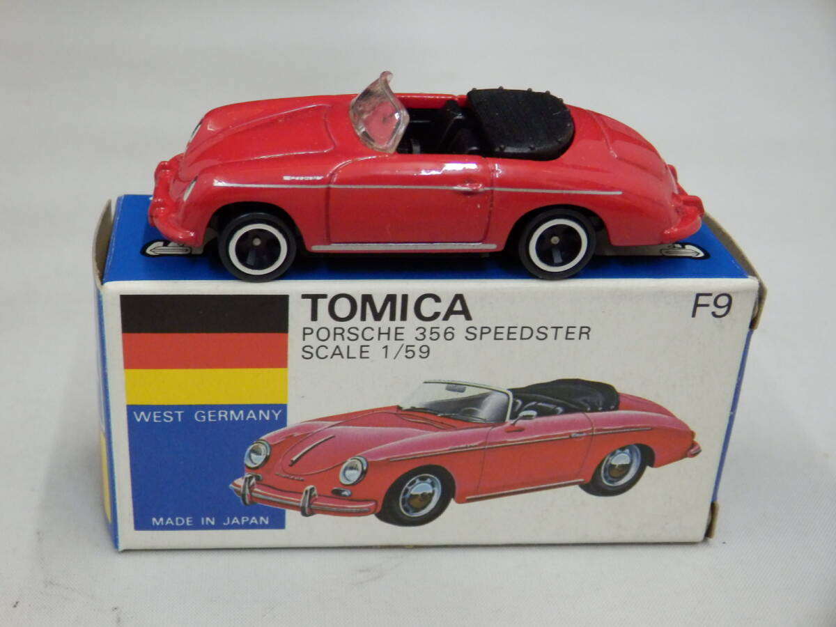F9-3-1 トミカ ポルシェ 356 スピードスター 青箱 日本製 TOMICA PORSCHE 356 SPEEDSTER 拍卖