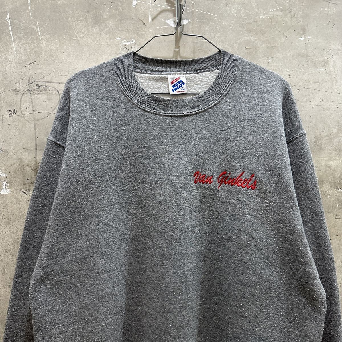 90s USA製 古着 VAN GINLEELS スウェット 企業物拍卖