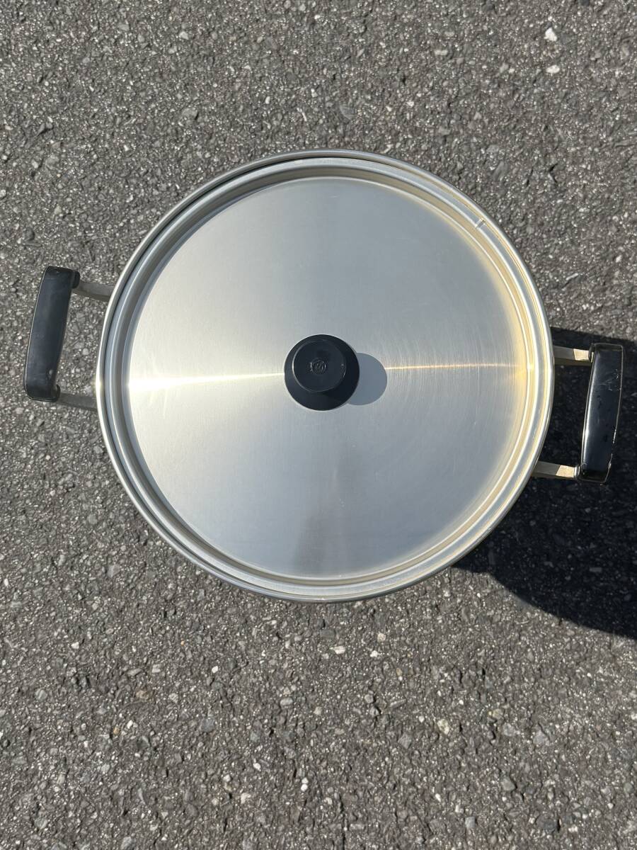 ツルマル印 アルミ 両手鍋 大鍋 40cm 220 業務用 調理器具 厨房 キッチン 炊き出し 長期保管品拍卖