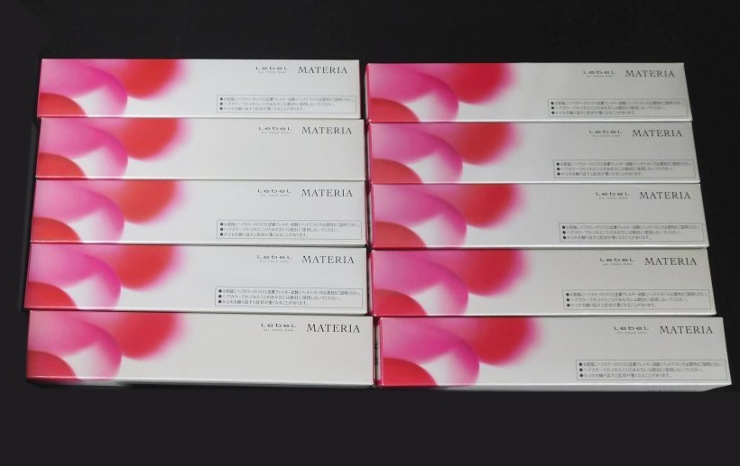 Y559Yちょる【ヘアサロン用品】未使用品 タカラベルモント ルベル マテリア 80g 10本 ヘアカラー剤 ヘアサロン技術者専用品 MADE IN JAPAN拍卖