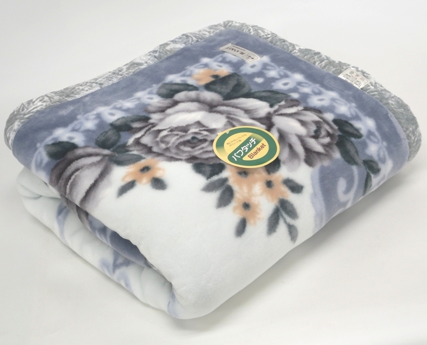 S725Sちょる【寝具用品】未使用品 毛布 ブランケット オーケー 大津工業株式曾社 シングルサイズ 140×200cm 日本製 パフタッチ 軽量 拍卖