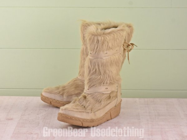 D073 ビンテージ Snow CAT エスキモーブーツ レディース 6 24cm 拍卖