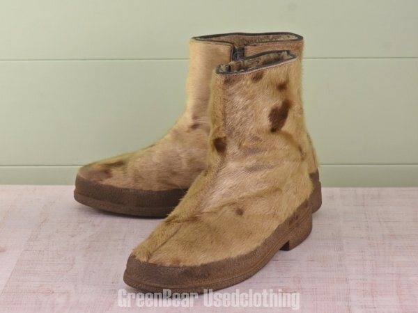 E053 ビンテージ エスキモーブーツ アザラシ毛 メンズ 26.5cmくらい拍卖