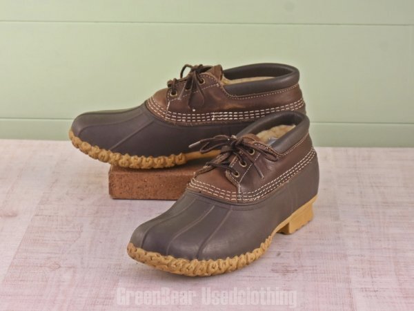 E074 USA製 L.L.Bean ビーンブーツ インナーボア 茶 メンズ 9M 27cm拍卖