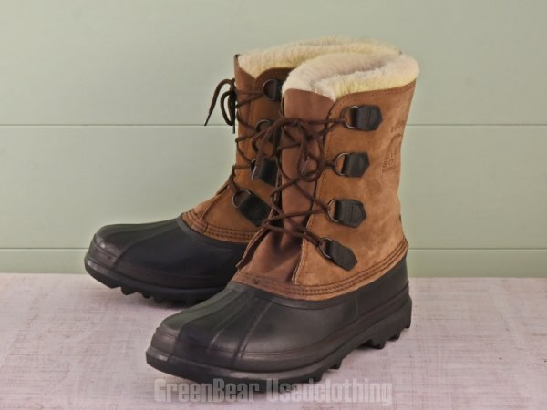 E141 カナダ製 SOREL ビンテージ スノーブーツ 茶 メンズ 12 30cm拍卖