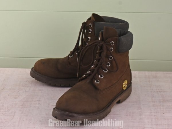 E011 Timberland レディースブーツ 茶 7M 25cm拍卖