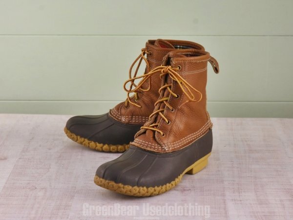 E157 USA製 L.L.Bean ビーンブーツ 裏地付き 茶 メンズ 25cmくらい 拍卖