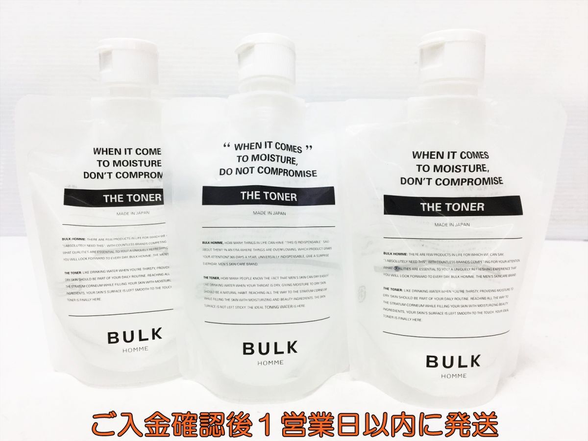 【1円】BULK バルク オム ザ トナー 化粧水 200ml 3点セット まとめ売り 外箱なし スキンケア P01-401tm/F3拍卖
