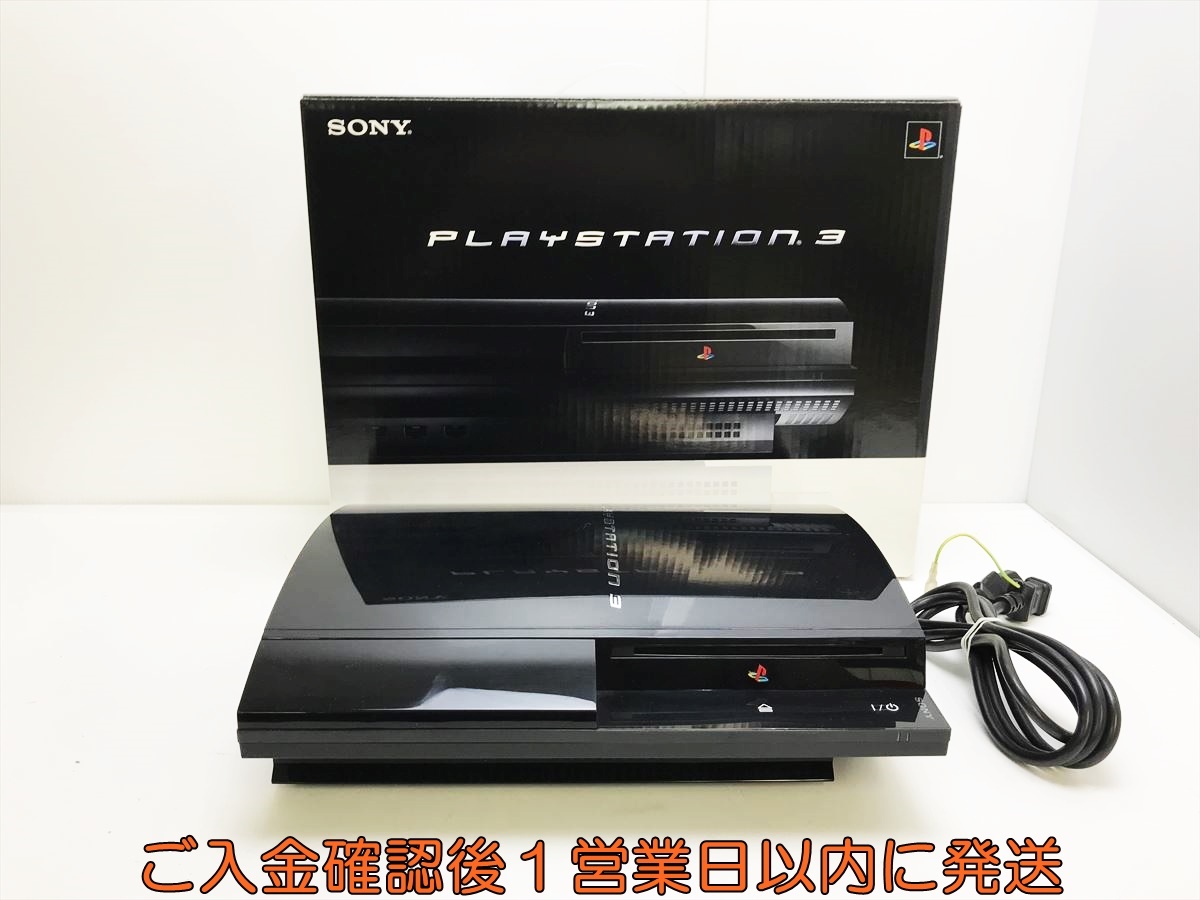 【1円】PS3 本体/箱セット 20GB ブラック SONY PlayStation3 CECHB00 初期化済 未検品ジャンク プレステ3 J03-315tc/G4拍卖