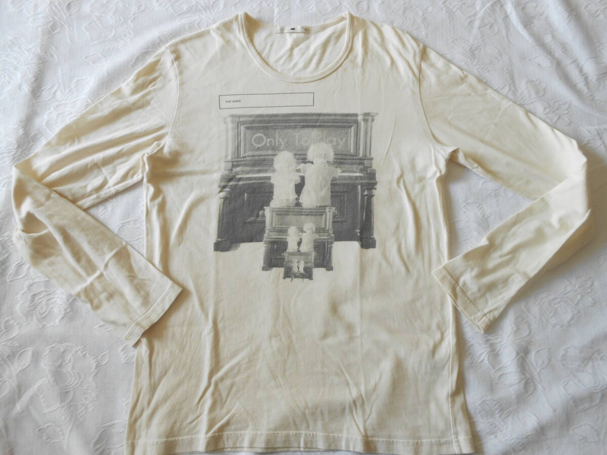 HARE ハレ メンズ長袖Tシャツ ベージュ色  サイズS 拍卖