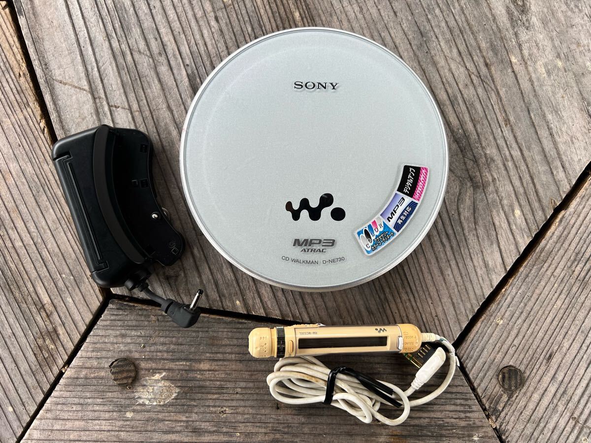 送料無料 当時物 動作確認済み ソニー CDウォークマン【SONY CD WALKMAN D-NE730】ポータブル CDプレーヤー ディスクマン拍卖