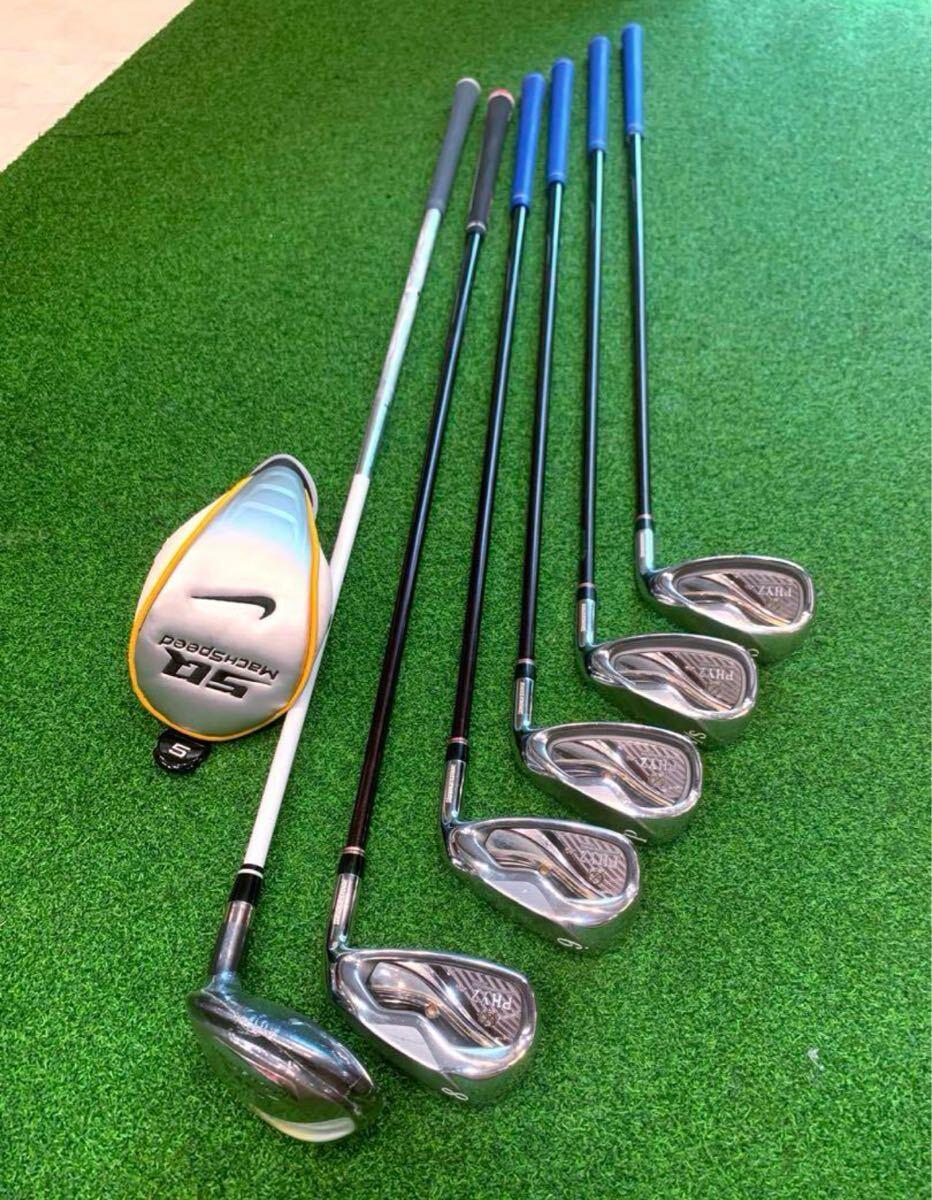 送料無料 良品 ブリヂストン ファイズ レディースアイアンセット 未使用/ナイキ 5ut拍卖