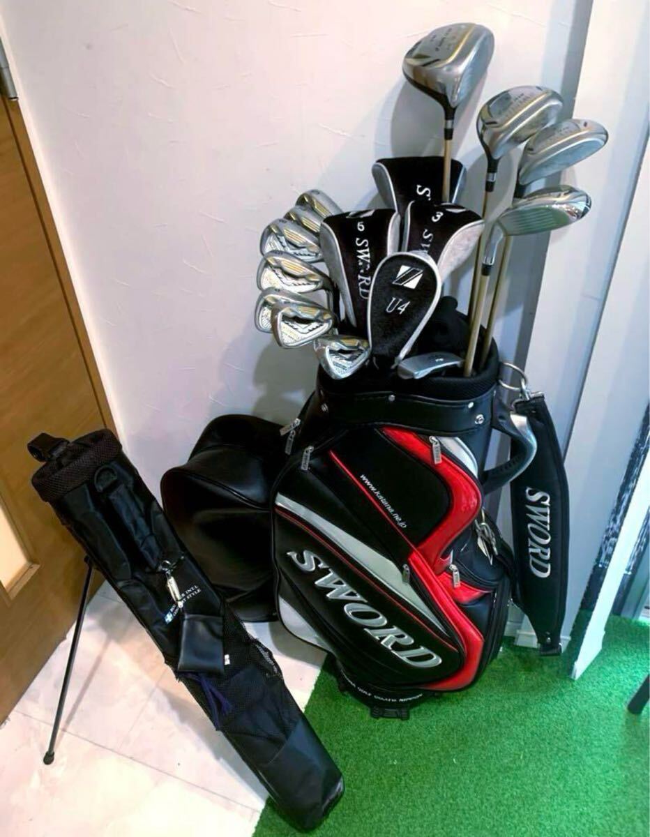 送料無料 良品 SWORD スウォード ゴルフクラブ フルセット スピーダー 589β セルフスタンドバッグ拍卖