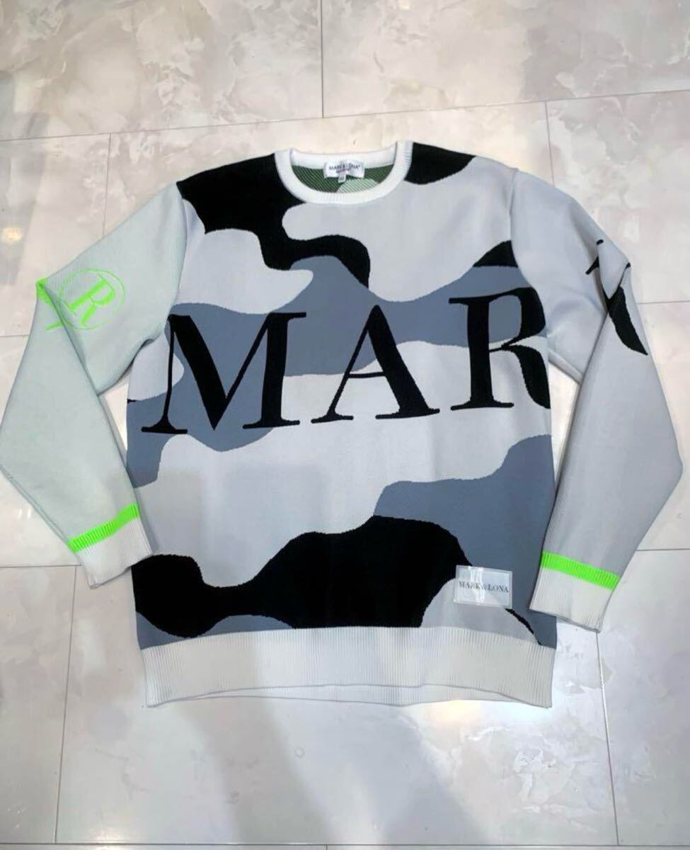 送料無料 即完売 美品 マークアンドロナ MARK&LONA クルーニット セーター 50拍卖