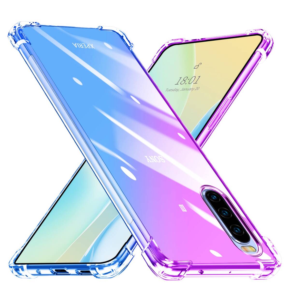 【在庫処分】Xperia 10 II ケース クリア 透明 TPU ソフト SO-41A SOV43 ケース 耐衝撃 軽薄 全面拍卖