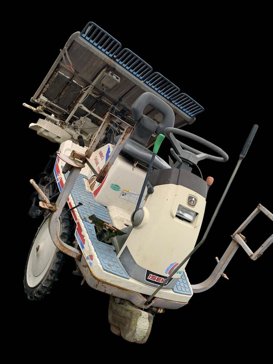 実働 動作品 PM43D-CFSW イセキ さなえ 田植機 田植え機 ガソリン 農機具 P0034 イセキ 田植え機 P0034 区分 セルスタート拍卖