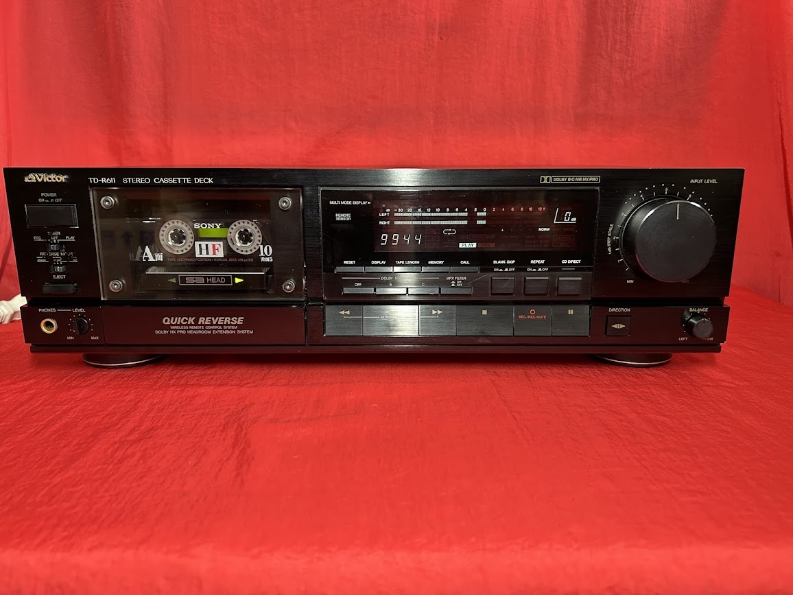 まあまあ美品 ビクター TD-R611 アイドラーギア・ベルト交換等 メンテナンス済み ドルビーHX-PRO搭載拍卖