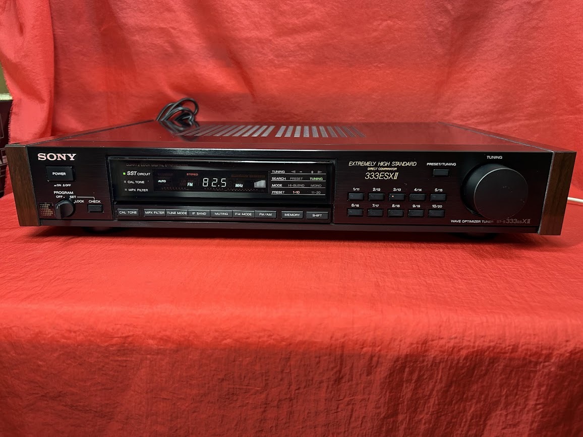 美品 銘機の系統 ソニー ST-S333ESXⅡ 整備済み 高感度受信 高音質 FM/AMチューナー SN002拍卖
