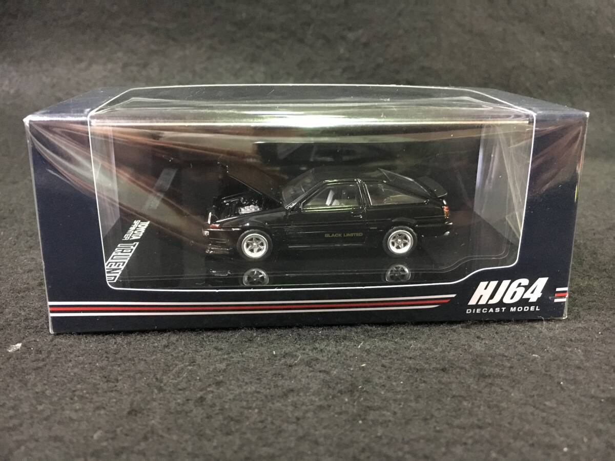 ▲値下げ●新品未開封●ホビージャパン 1/64 トヨタ スプリンター トレノ GT APEX (AE86) ブラック リミテッド JDMスタイル拍卖
