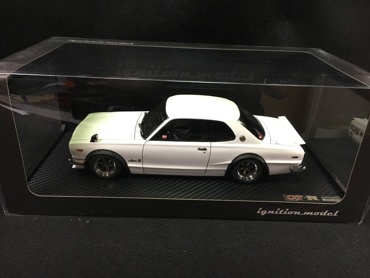 ●値下げ●ig3235●イグニッションモデル●1/18 Nissan Skyline 2000 GT-R KPGC10(ホワイト) ニッサン スカイライン拍卖
