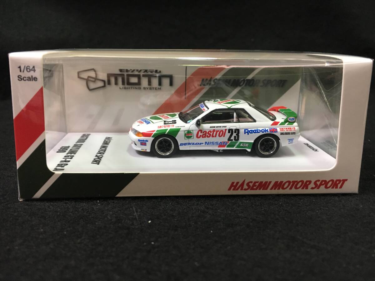 ●新品未開封●京商 1/64 カストロール スカイライン GT-R(R32) Gr.A 1990 #23 LED搭載 MOTNシステム対応 K07012LC拍卖