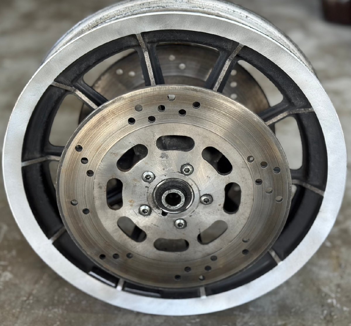 ★HARLEY DAVIDSON ハーレー 純正 10本 キャストホイール 16×300 フロント 左右 ディスクローター FLH FLT FXRS FXD エボ ショベル拍卖