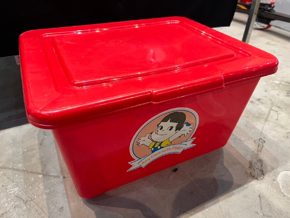 ★激レア! 昭和レトロ! ヴィンテージ! 不二家 フジヤ PEKO ペコちゃん 収納ケース 収納ボックス プラスチックケース Any time with peko拍卖