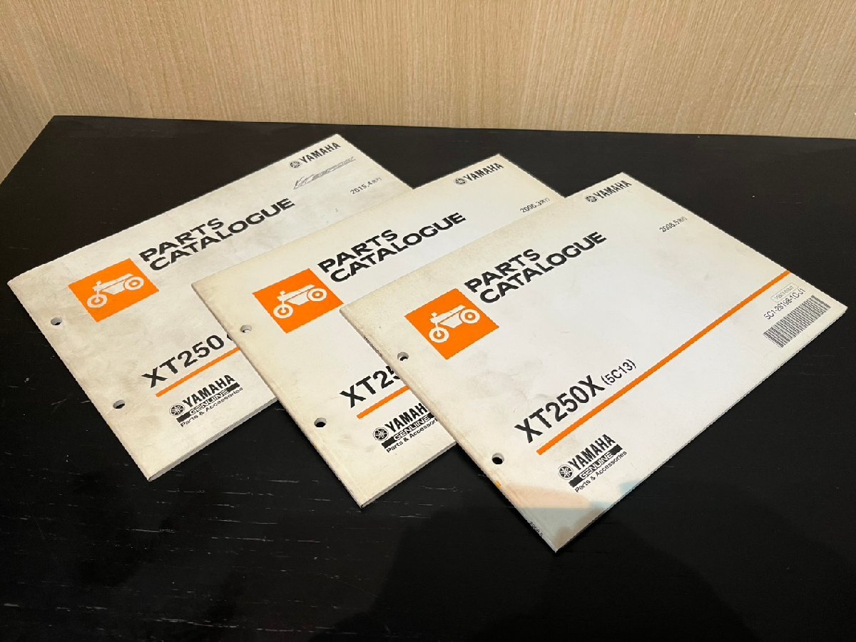 ★まとめ売り! YAMAHA ヤマハ XT250 パーツリスト パーツカタログ 合計3冊セット ヤマハPD-5拍卖