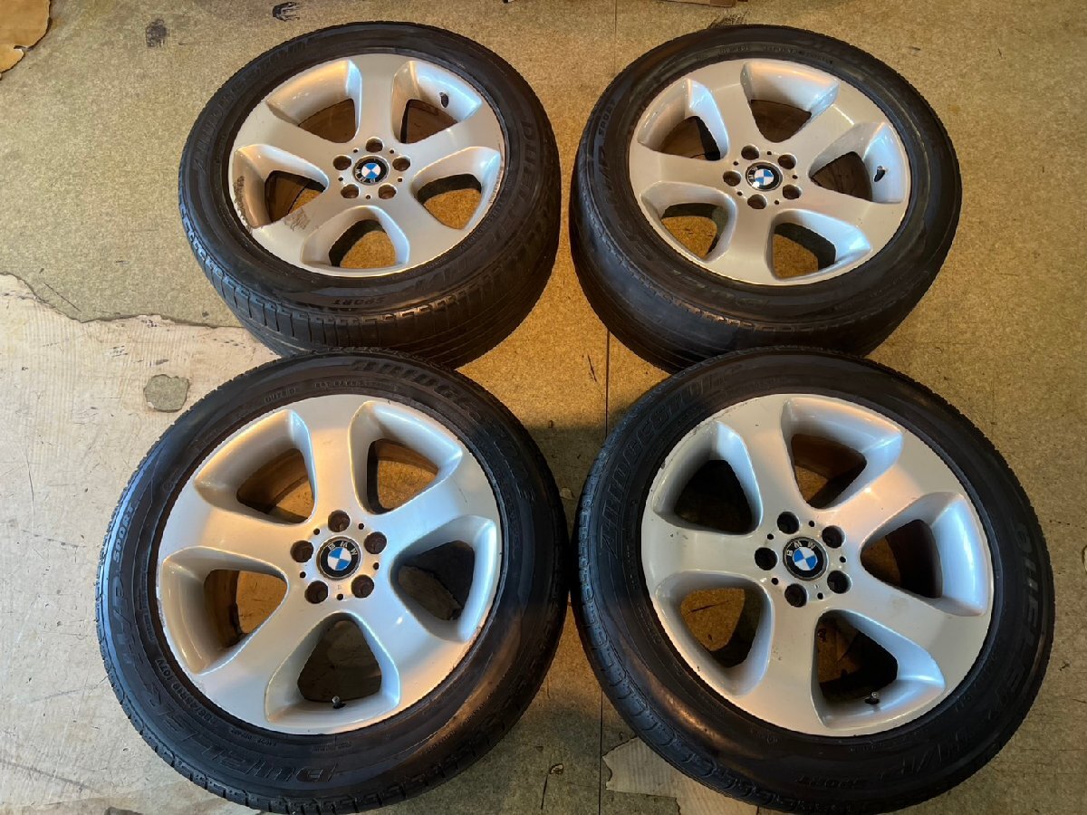 □BMW 純正アルミ 19x9/10J 120x5 ET+48/45 ブリヂストン DUELER H/P 285/45R19 255/50R19 2016 夏タイヤ 4本 T-2669 札幌発 ★拍卖