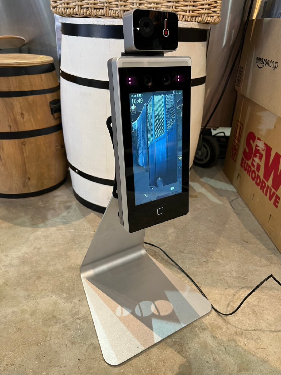 ★通電OK! HIKVISION ハイクビジョン DS-K1TA70MI-T AI顔認証 体表面温度測定 サーマルカメラ 7インチ タッチスクリーン拍卖