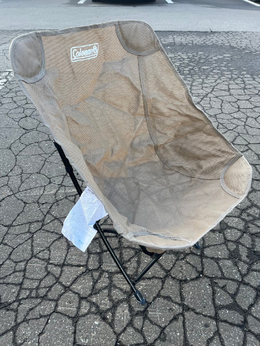 ★美品! Coleman コールマン ヒーリングチェアNX メッシュ 2206794 使用時サイズ(約)53×63×H76㎝ 耐荷重(約)100kg 西-C拍卖