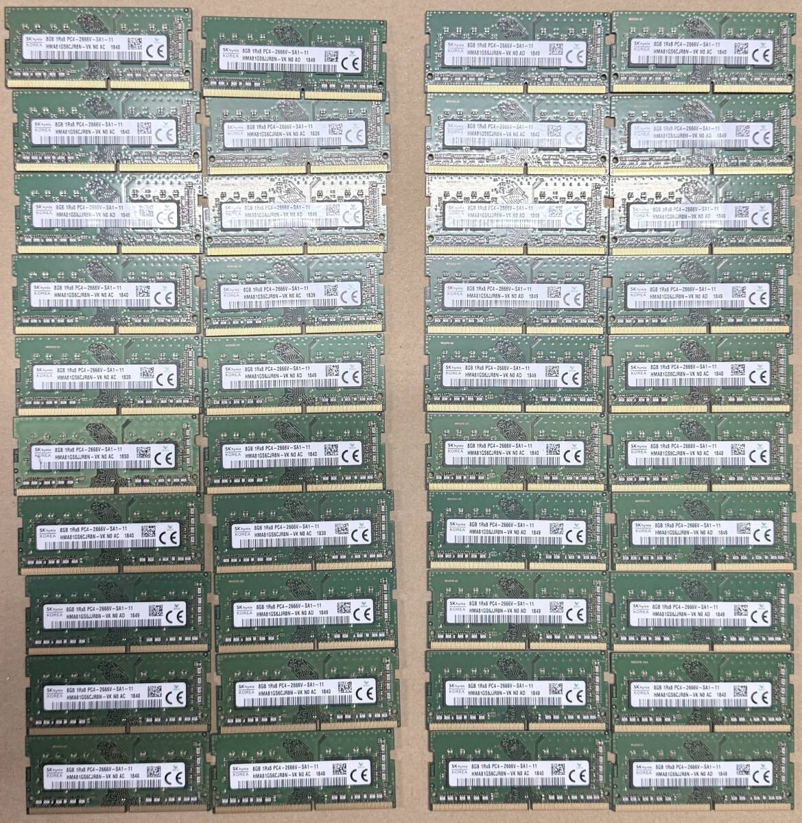 現状品 SK Hynix DDR4 PC4-2666V 8GB 40個 セット拍卖