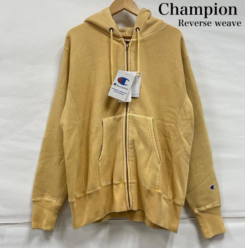 チャンピオン REVERSEWEAVE リバースウィーブ ジップアップ パーカー プルオーバー フーディー C8-W139 YLW タグ付き XL拍卖