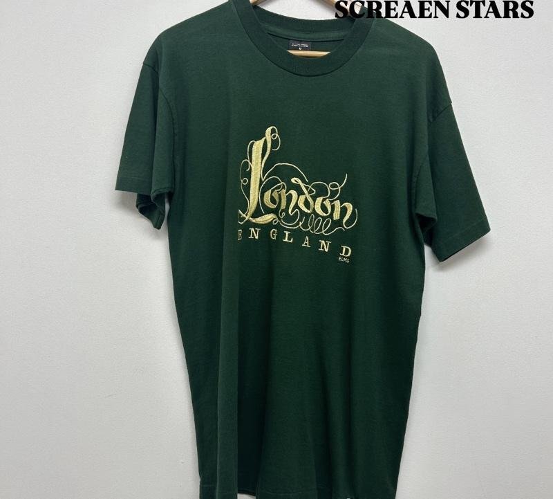 USフルギ SCREEN STARS スクリーンスターズ Tシャツ 半袖 ロゴ 刺繍 イラスト クルーネック M拍卖