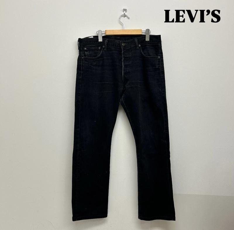 リーバイス メキシコ製 501 ボタンフライ ブラック デニム ストレート パンツ 00501-0638 36インチ拍卖