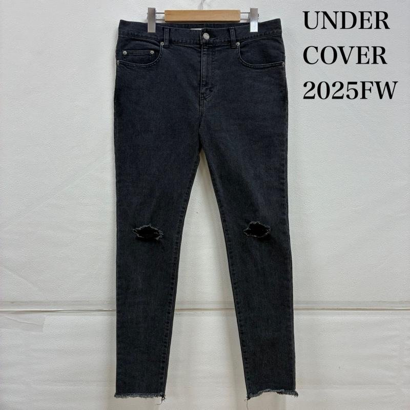 アンダーカバー 25FW MENS PRE COLLECTION バックポケット ZIP ストレッチ デニム スキニー パンツ UP2E4506 4拍卖