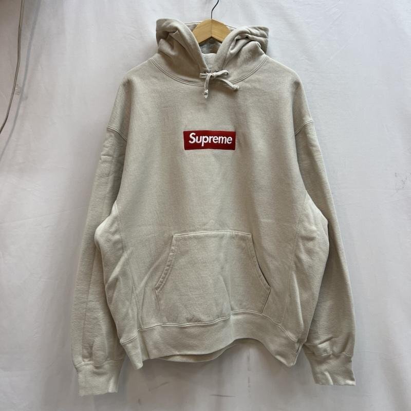 シュプリーム Box Logo Hooded Sweatshirt Stone 24FW ボックスロゴ パーカー L拍卖