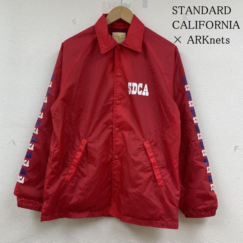 スタンダード カリフォルニア ARKnets アークネッツ 別注 コーチ ジャケット ブルゾン ナイロン ロゴ プリント S拍卖