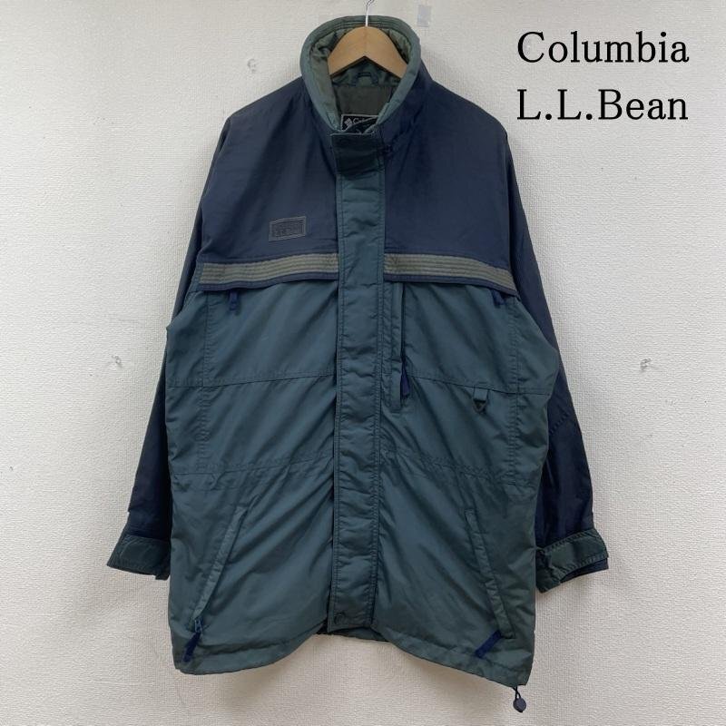 コロンビア 90s L.L.Bean ダブルネーム フルジップ ダブルジップ ジャケット マウンテンパーカー ロゴ 刺繍 S拍卖