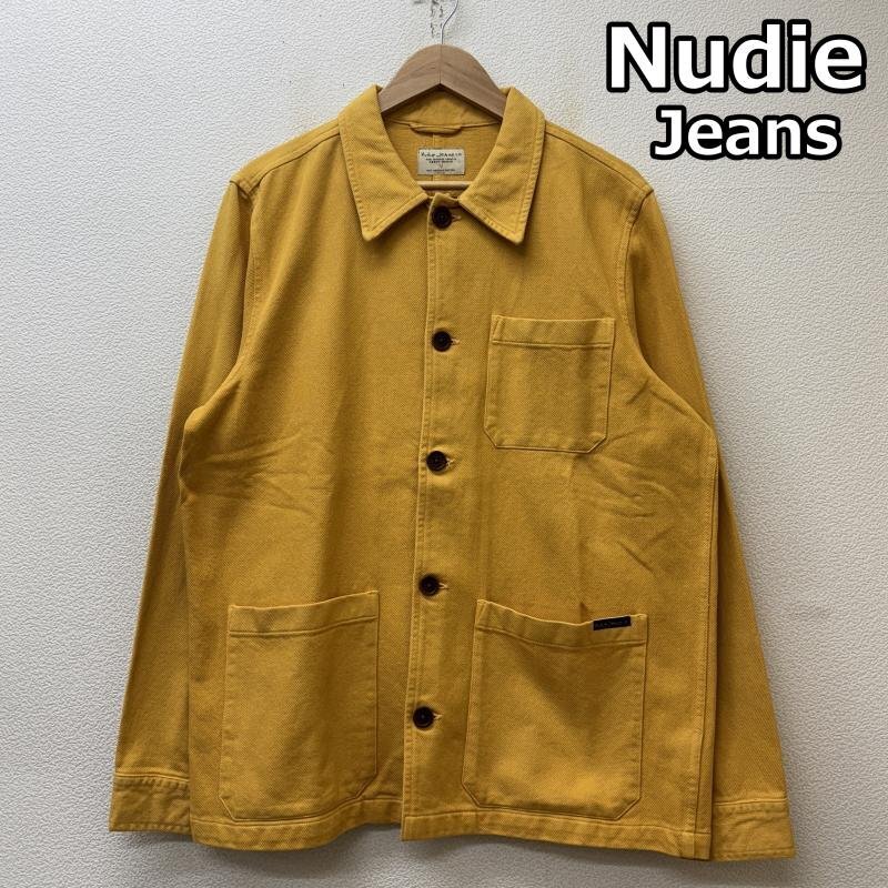 ヌーディージーンズ Barney Worker Jacket バーニー ワーカー ジャケット カバーオール 黄色 イエロー M拍卖