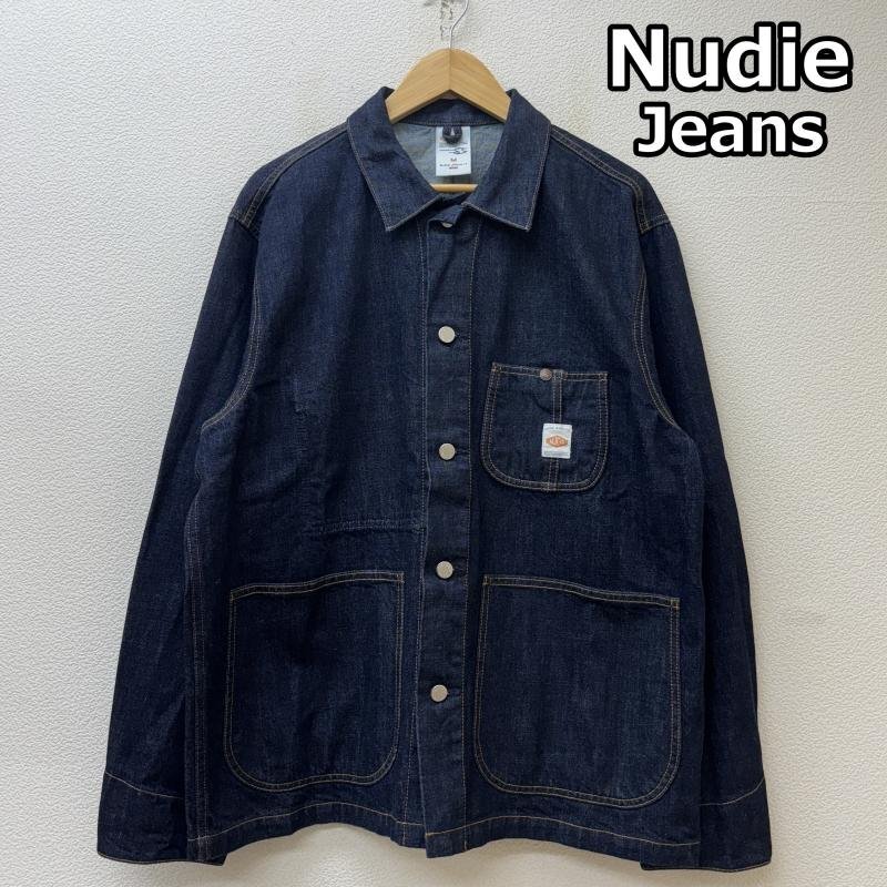 ヌーディージーンズ Howie Chore Jacket デニム ショアー ジャケット ワーク カバーオール インディゴ M拍卖