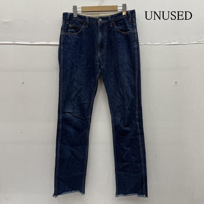 アンユーズド UW0447 13.5oz Denim Jeans カットオフ デニム パンツ ジップフライ ボタン ロゴ 刻印入り 2拍卖