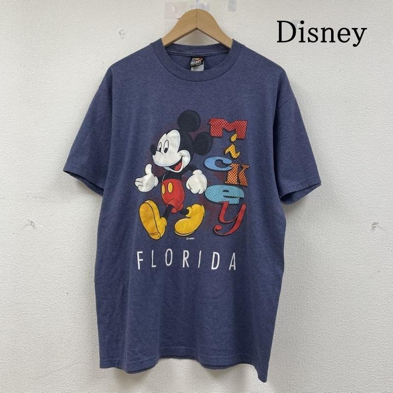 ディズニー 90s ミッキーマウス ロゴ プリント ヴィンテージ 半袖 Tシャツ フロリダ FLORIDA ORLANDO アメリカ製 USA製 L拍卖